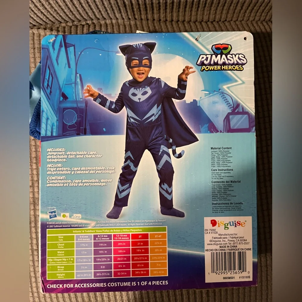 PJMASKS Catboy Costume - Blue and Black‎
